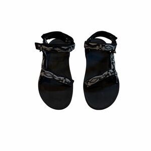 Teva Original Universal Sandals | Black & Gray Geometric | Women’s Size 7